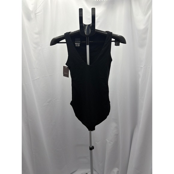 Auden Tops - Auden Luxury Collection Luxe Stretch Fully Lined Bodysuit Black M 023102588